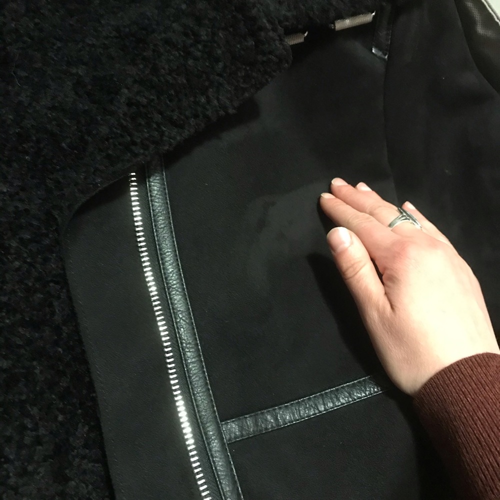 🎉HP🎉 ZARA Long Black Coat - Picture 8 of 9